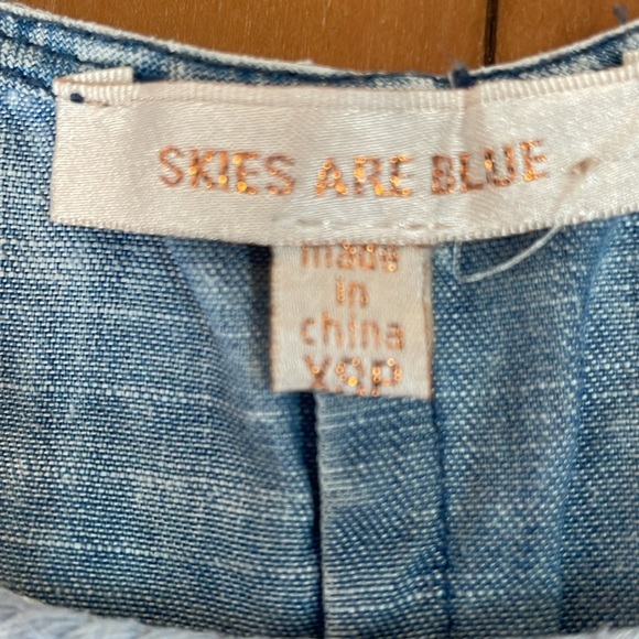 Skies Are Blue denim top - Picture 2 of 4